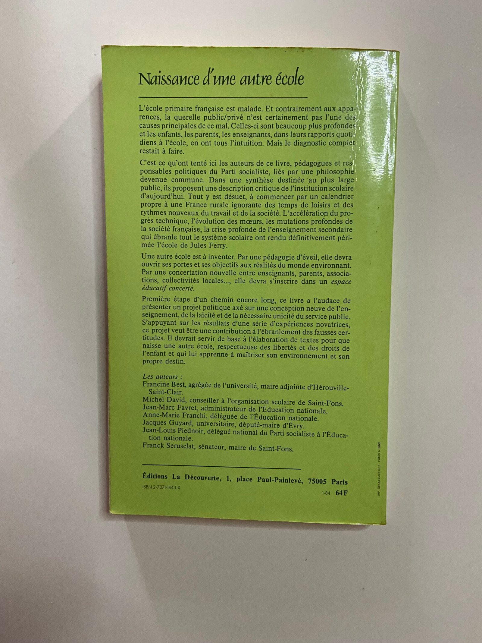 Naissance D'une Autre École - Image 2